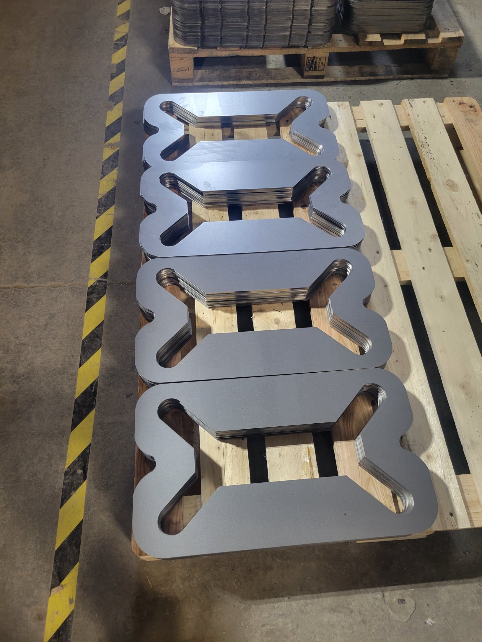 Laser cut rectangular metal